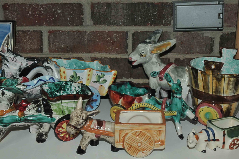 Donkey Pottery and Porcelain Lot