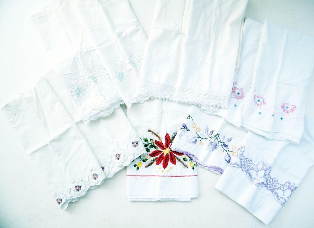 Vintage Embroidered Pillowcases