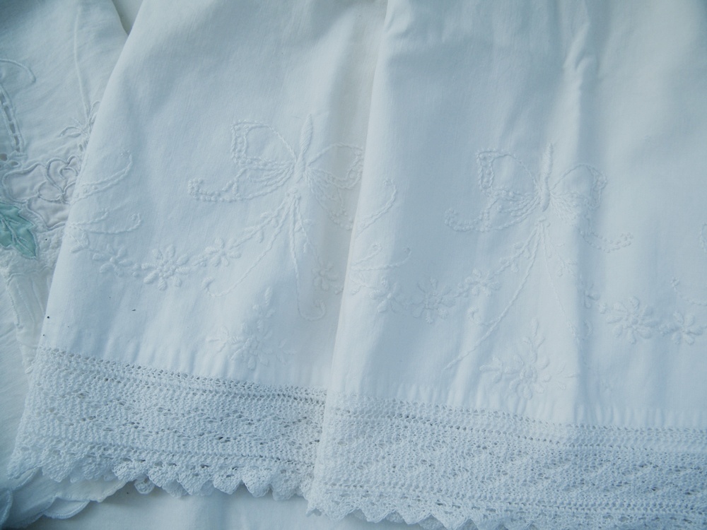 Vintage Embroidered Pillowcases