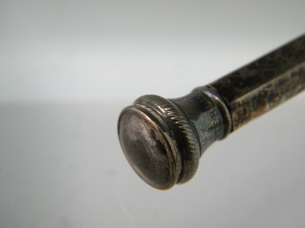 Vintage Sterling Silver Clutch Pencil