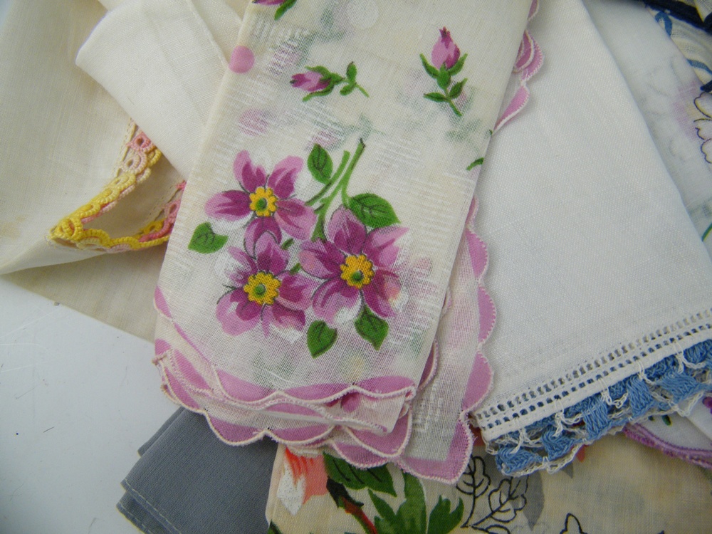 Vintage Floral Handkerchiefs