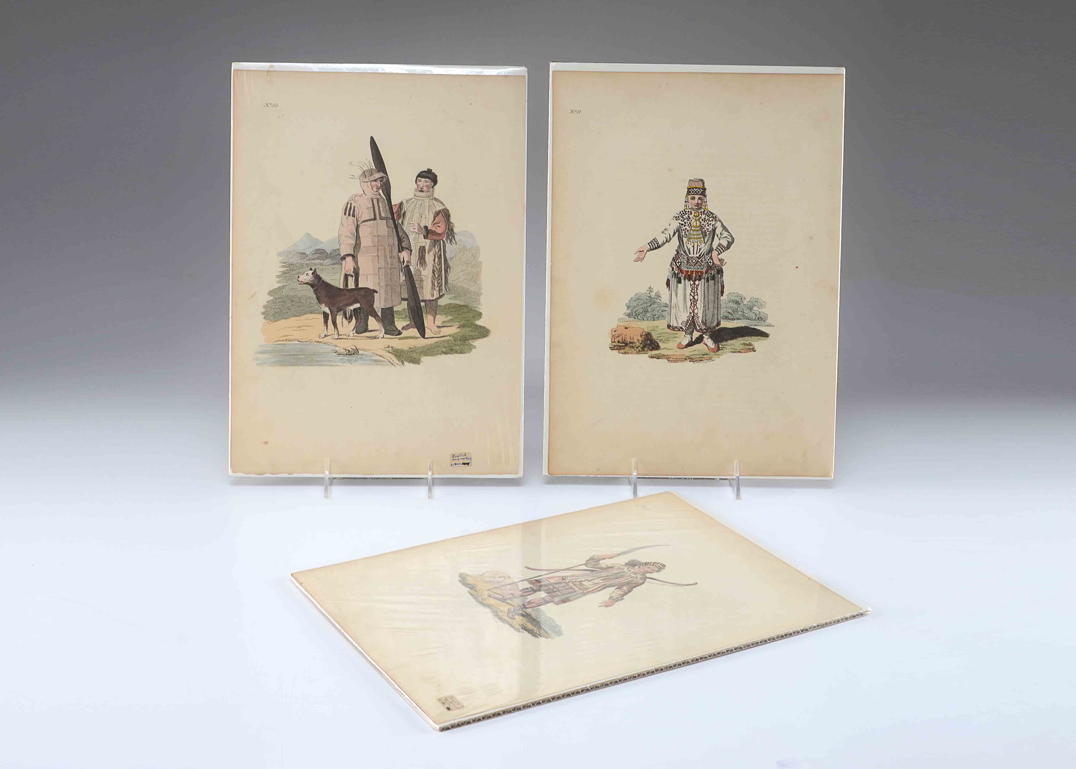 Triplet of Anthropological Prints