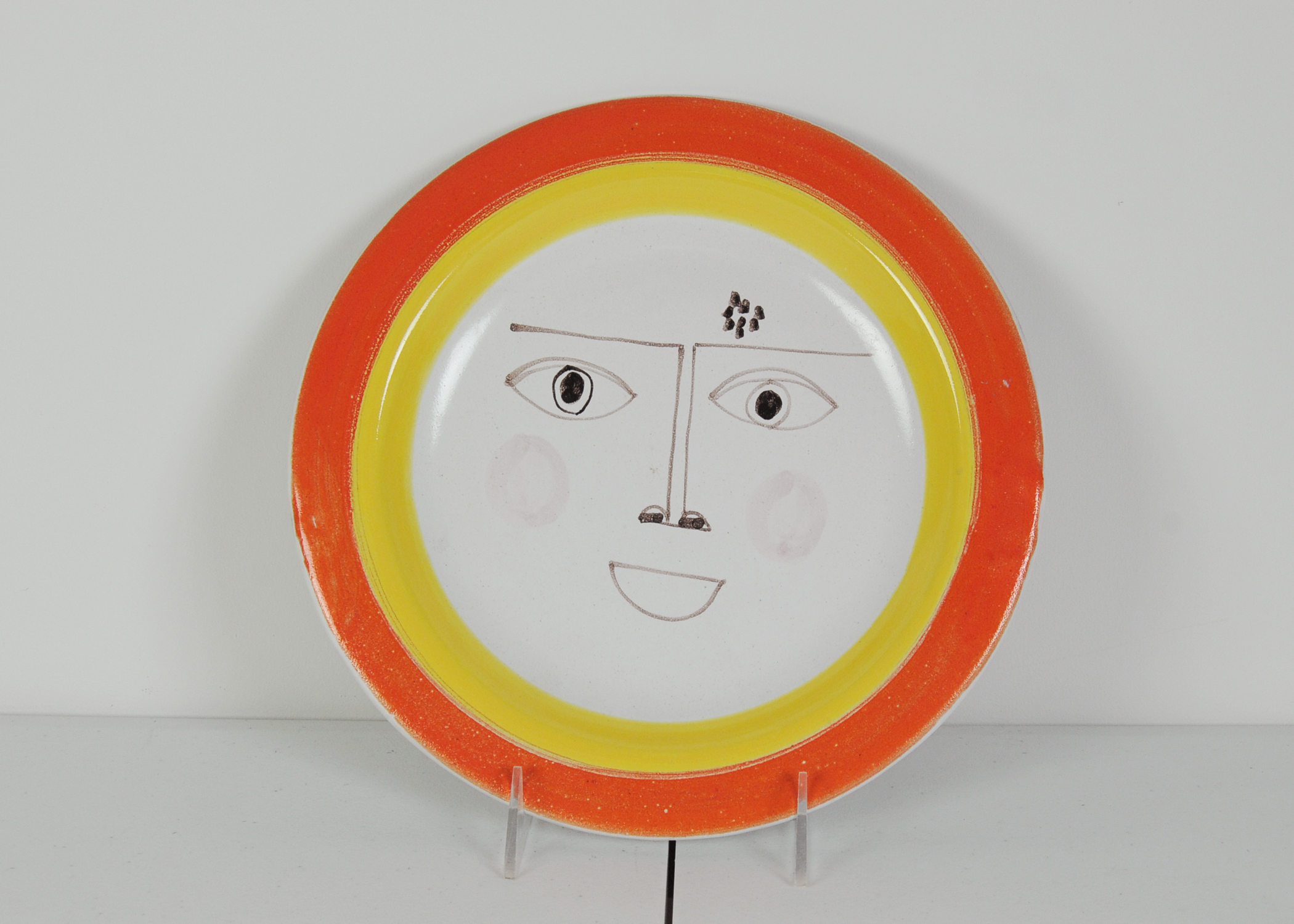 Vintage Pottery Plate By Desimone