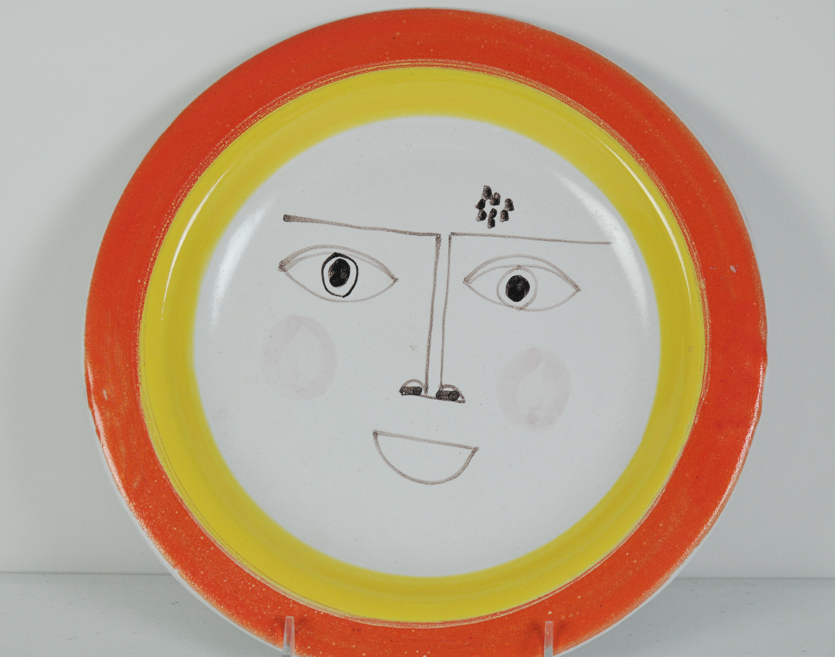 Vintage Pottery Plate By Desimone