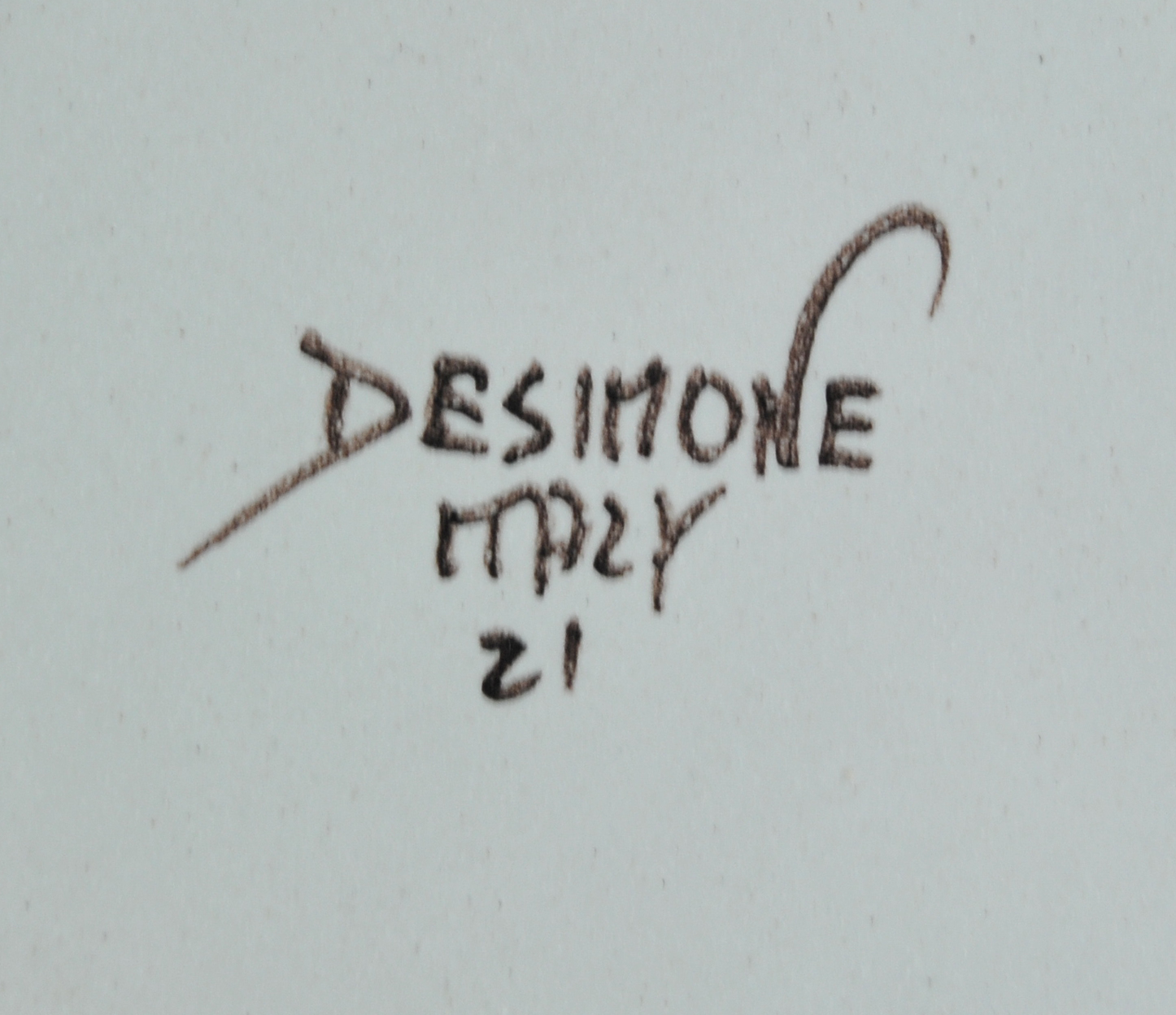 Vintage Pottery Plate By Desimone