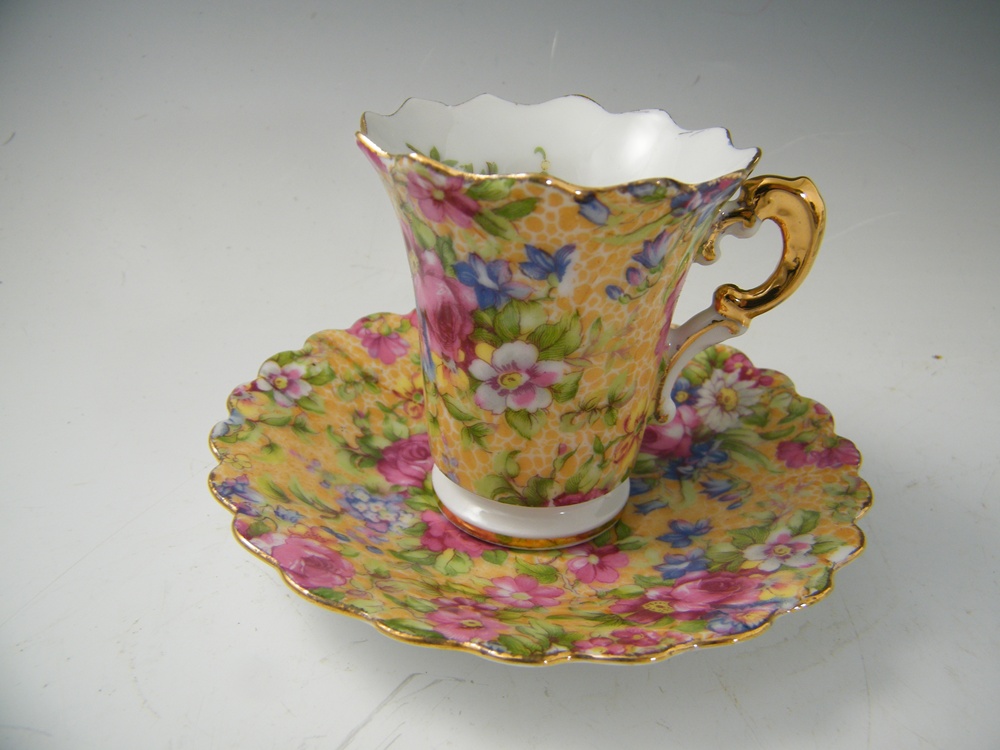Vintage Bone China Tea Cups and Saucers