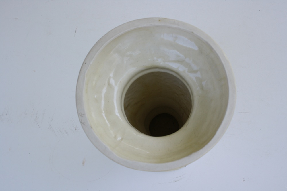 Ornate White Ceramic Jardiniere