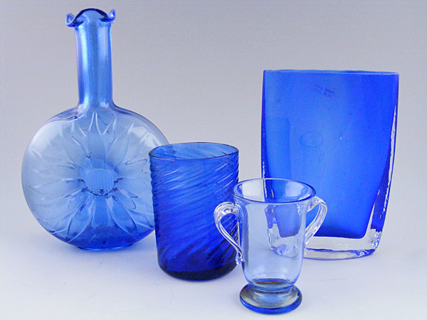 Blue Glass Assortment