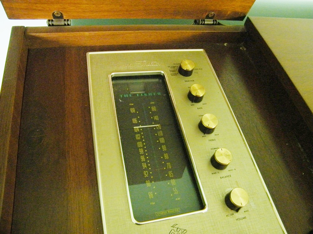 Mid Century Modern 'The Fisher' Stereo/Turntable  Cabinet