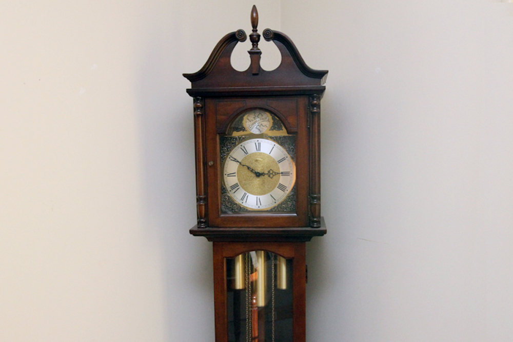 Beautiful Ridgway Grandfather Floor Clock Tempus Fujit 