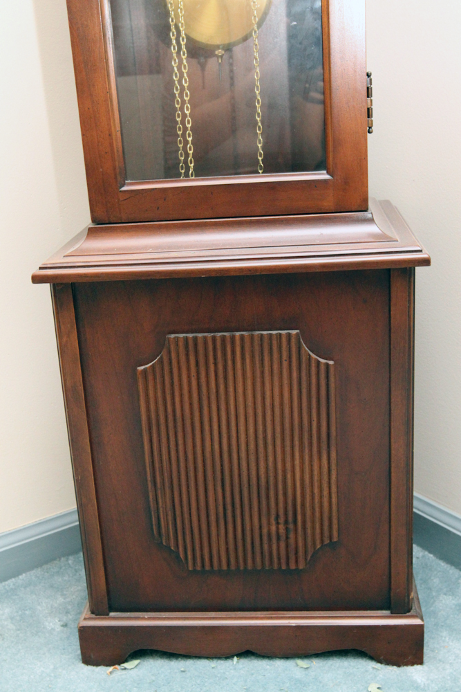 Beautiful Ridgway Grandfather Floor Clock Tempus Fujit 