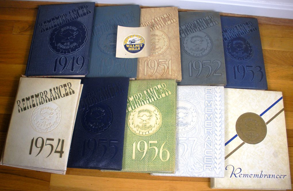 Walnut Hills High School Yearbooks 1950s