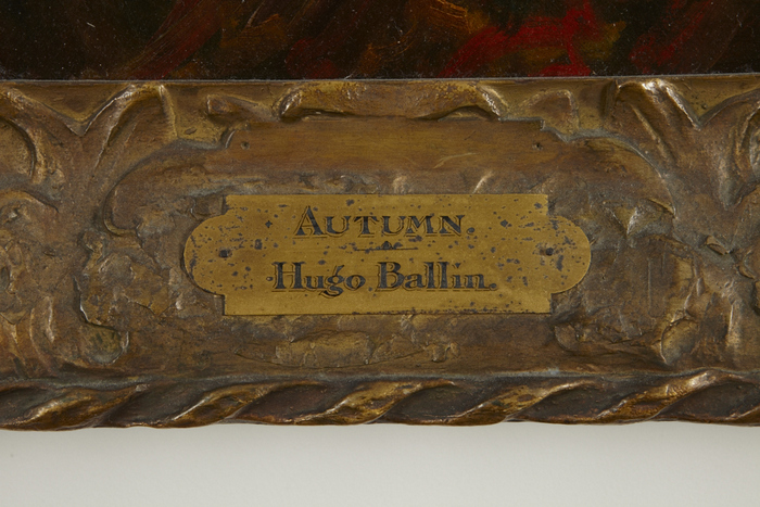 Hugo Ballin Painting "Autumn" - Oil on Canvas