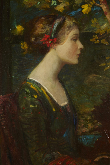 Hugo Ballin Painting "Autumn" - Oil on Canvas