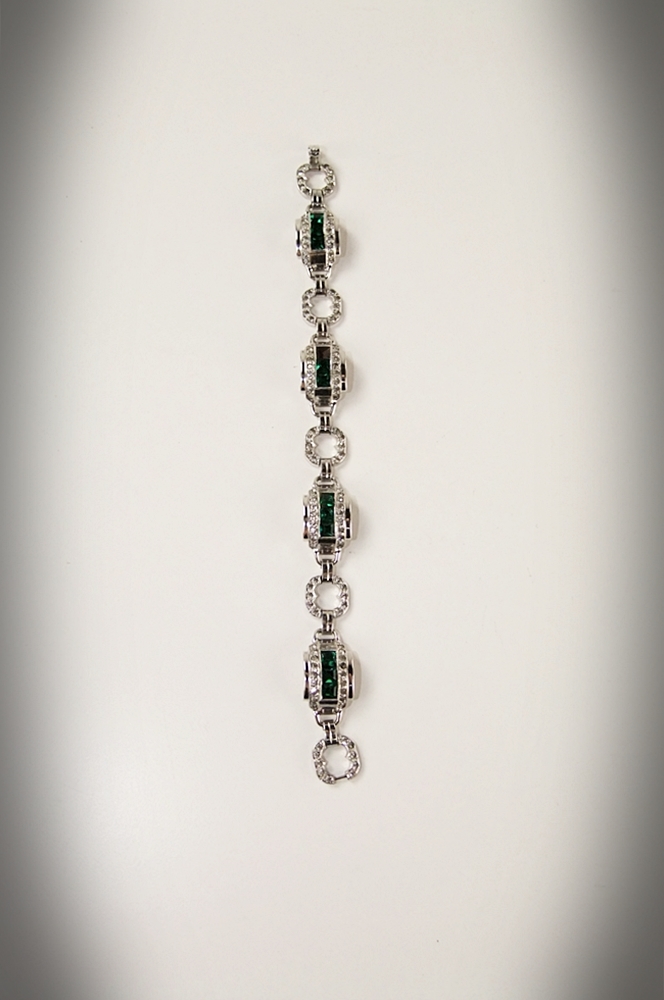 Vintage Engel Brothers sterling silver Art Deco bracelet 