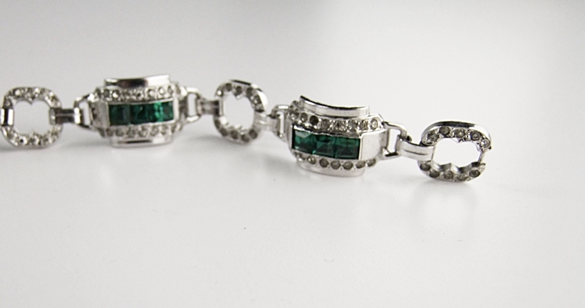 Vintage Engel Brothers sterling silver Art Deco bracelet 