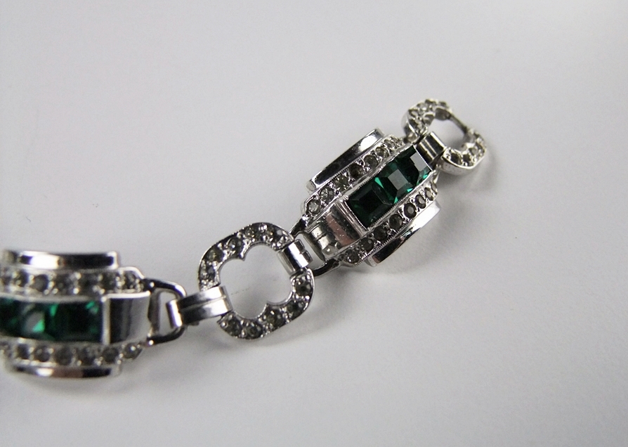 Vintage Engel Brothers sterling silver Art Deco bracelet 