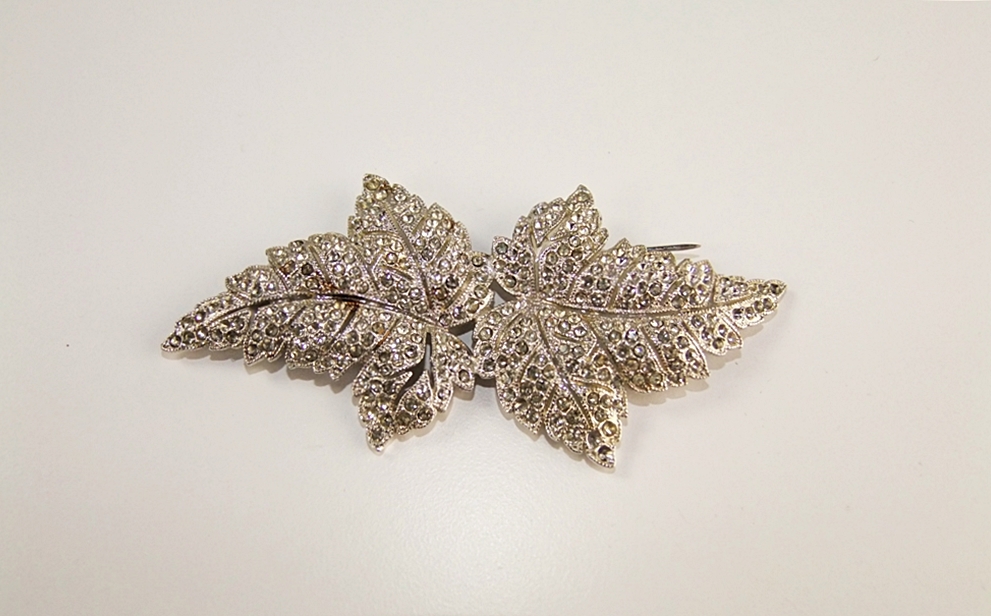 Collection of early 20th Century Art Deco rhinestone jewelry and accessories