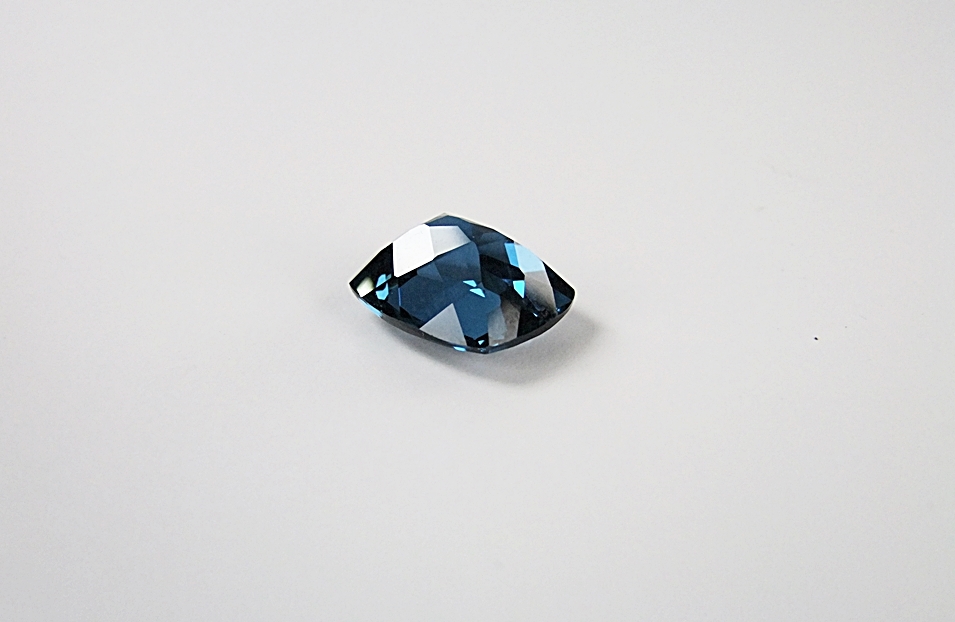 Loose cushion faceted cut synthetic blue Spinel