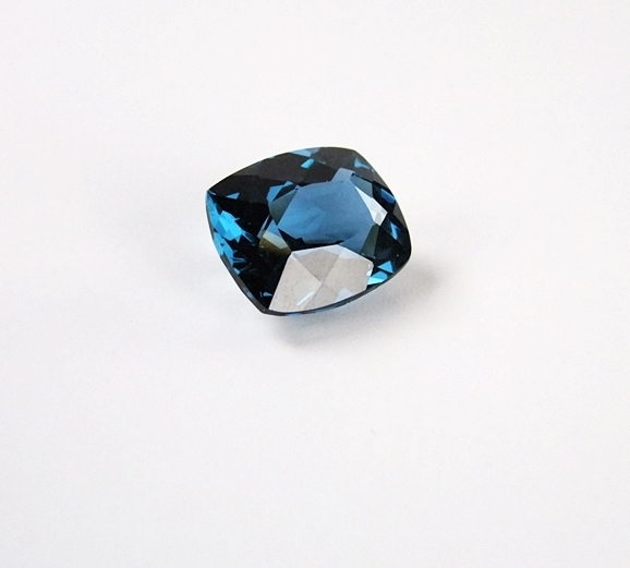 Loose cushion faceted cut synthetic blue Spinel