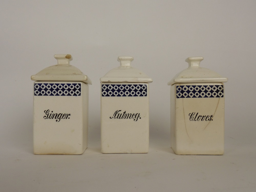 Collection of Ceramic Canisters & Spice Jars