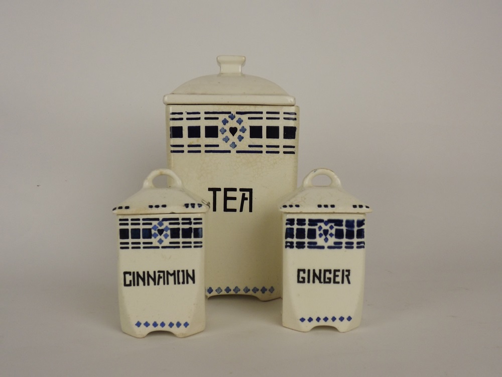 Collection of Ceramic Canisters & Spice Jars