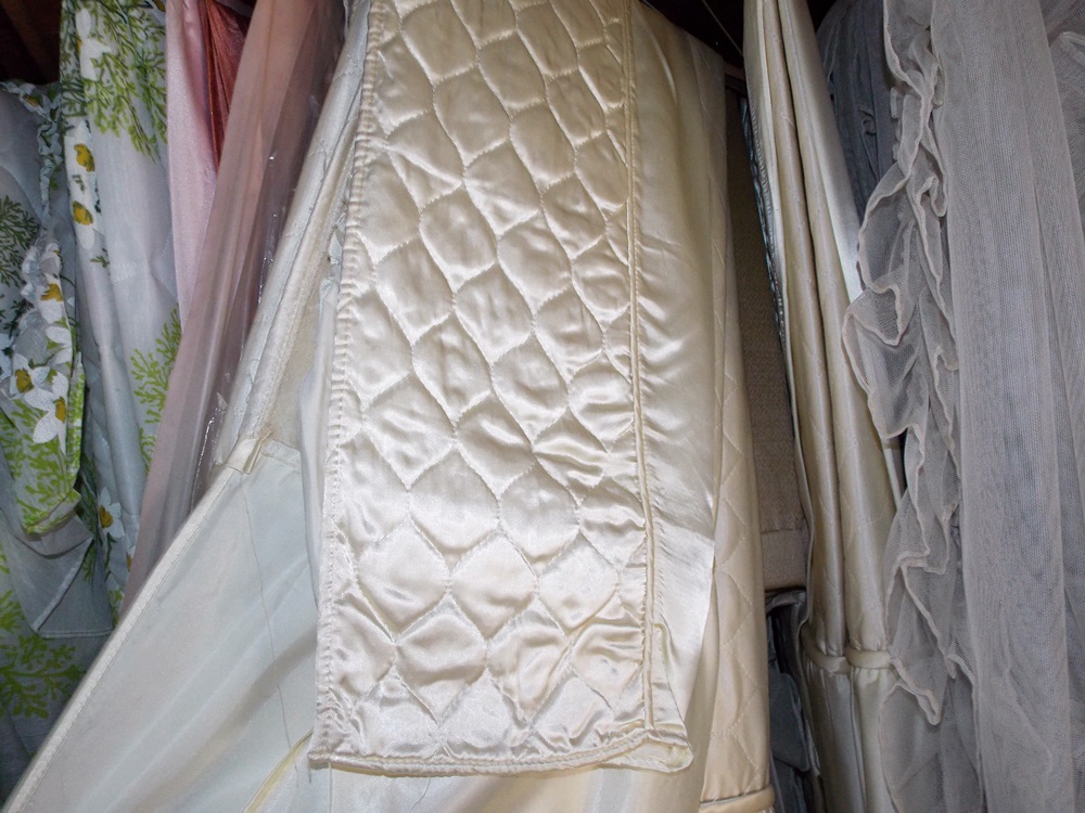 A vast array of Vintage Drapes and Bedspreads