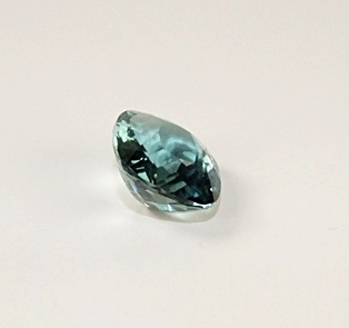 Loose cushion cushion cut teal green hued quartz gemstone