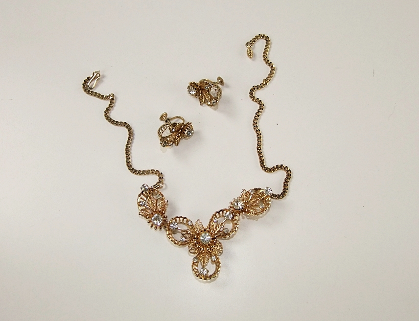 Vintage collection of costume jewelry