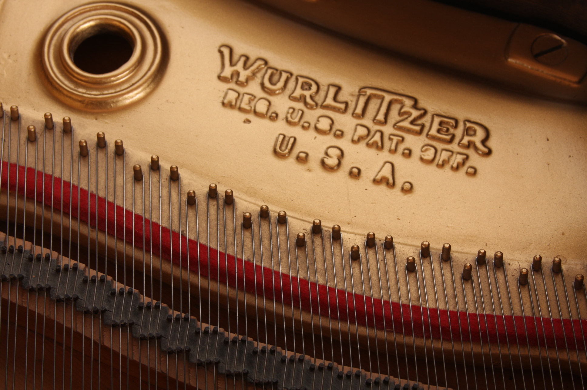 Antique Wurlitzer Baby Grand Piano