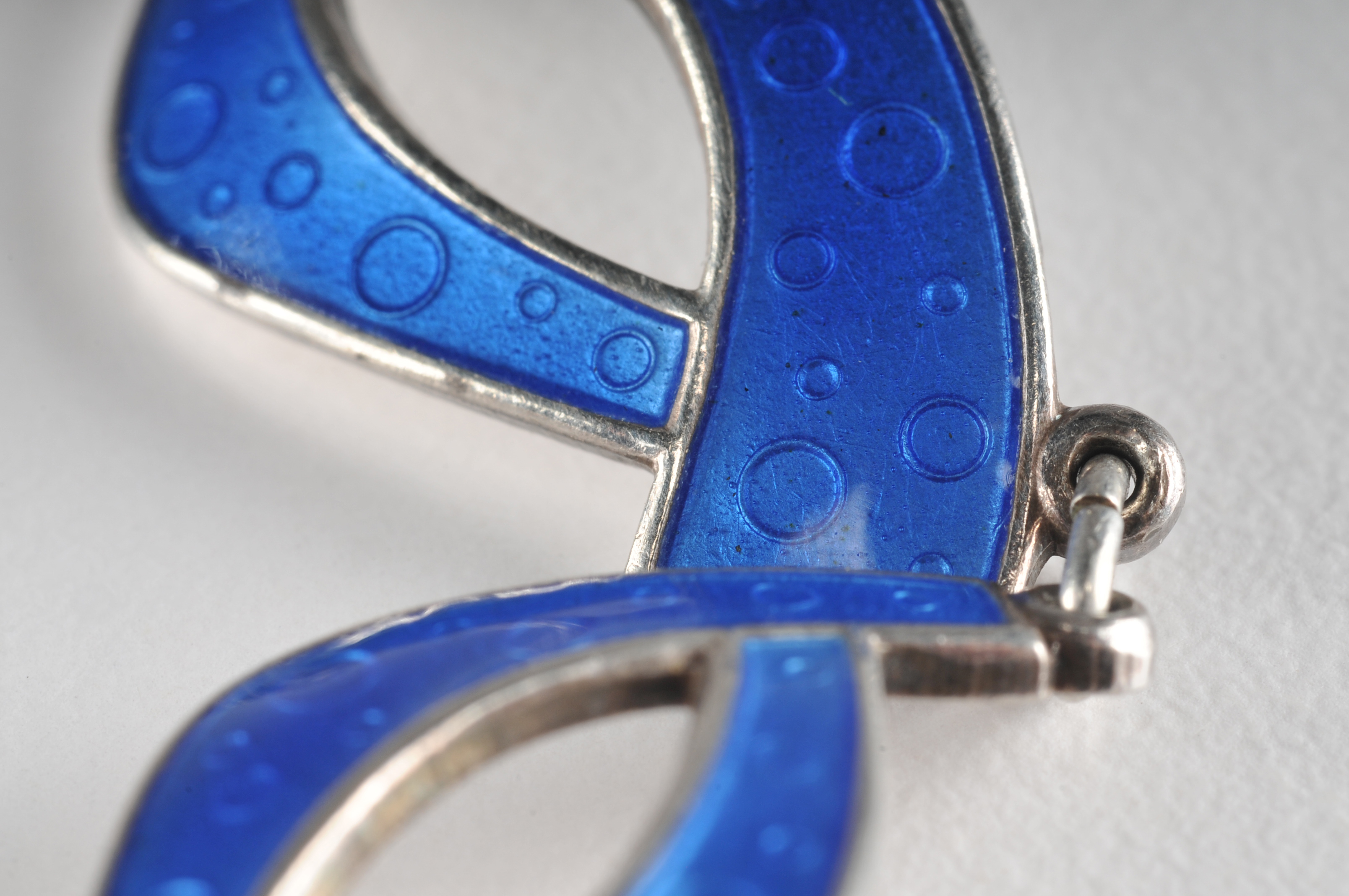 Mid Century Norwegian enameled link bracelet 