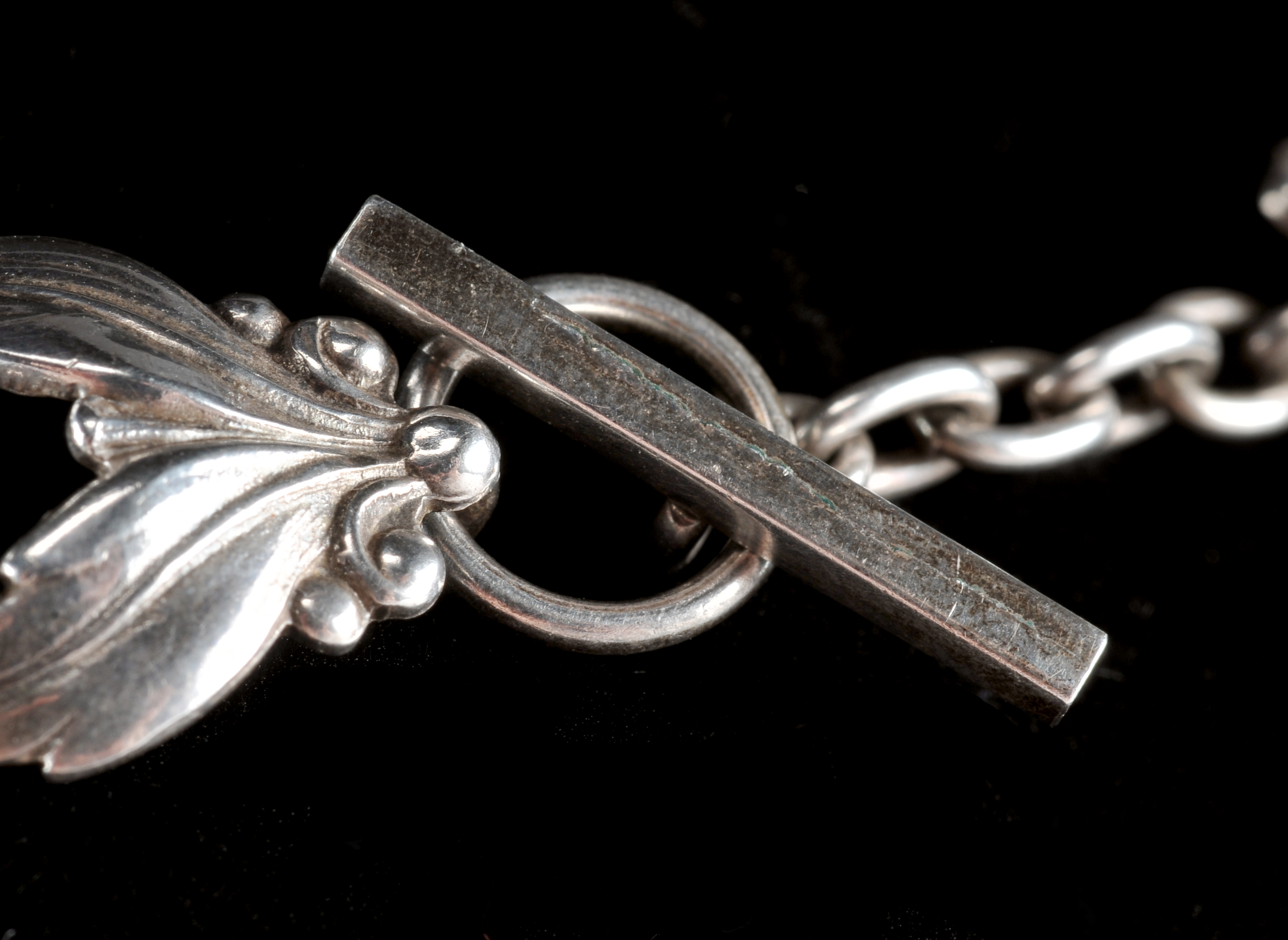 Gorgeous cast sterling silver link necklace and bracelet set