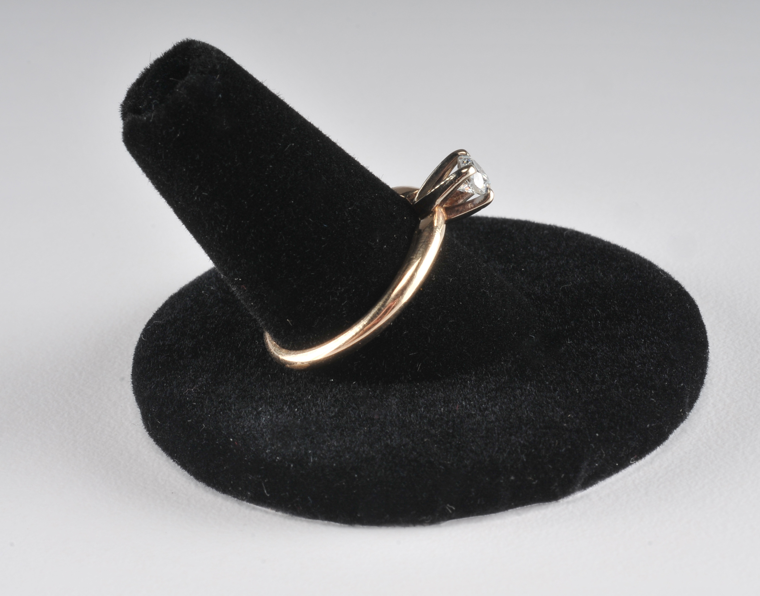 Ladies 14 K two tone diamond engagement ring 