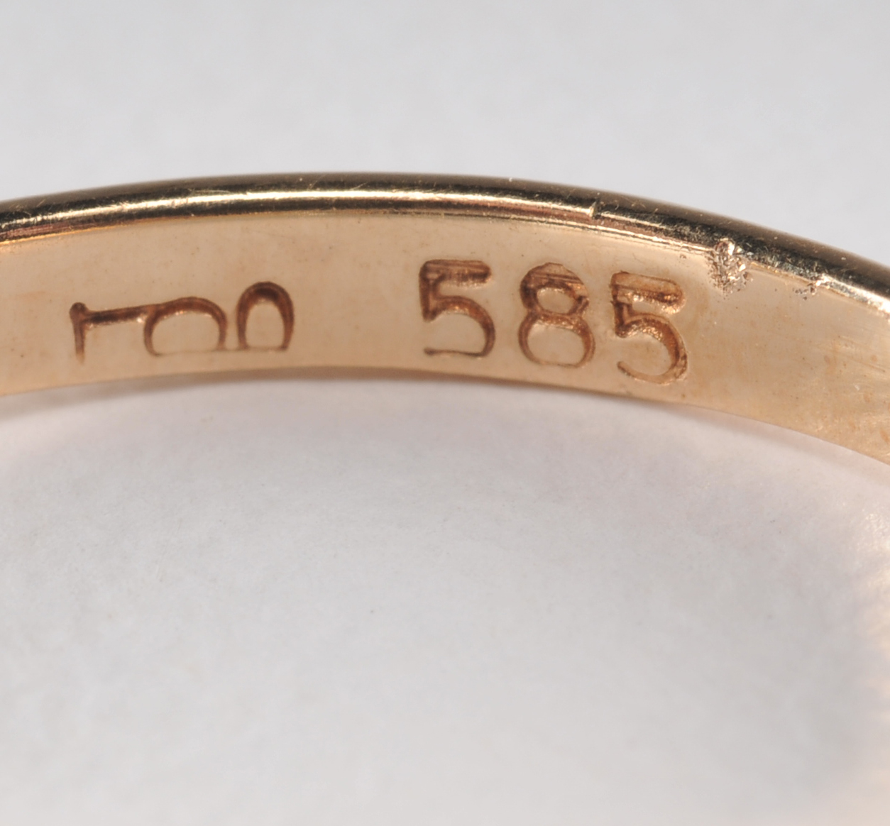 Ladies 14 K two tone gold and diamond ring