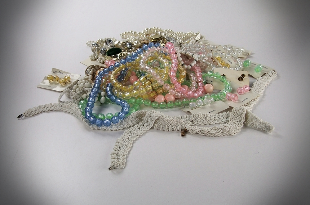 Large collection of vintage costume jewelry 