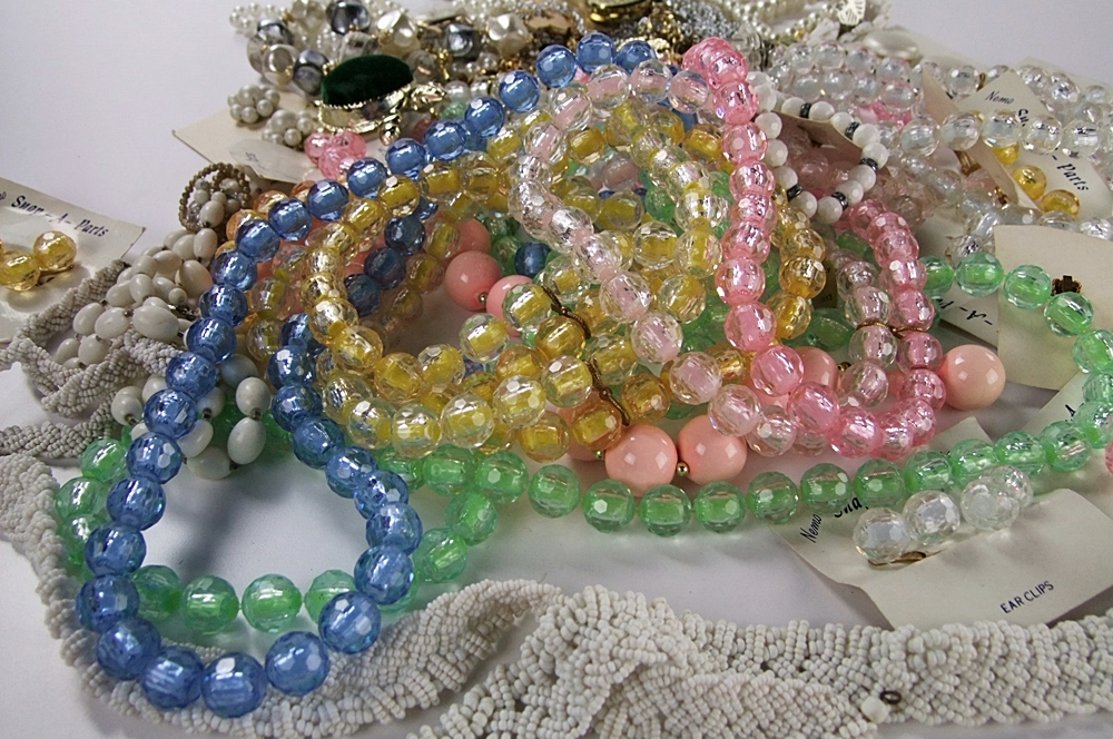 Large collection of vintage costume jewelry 