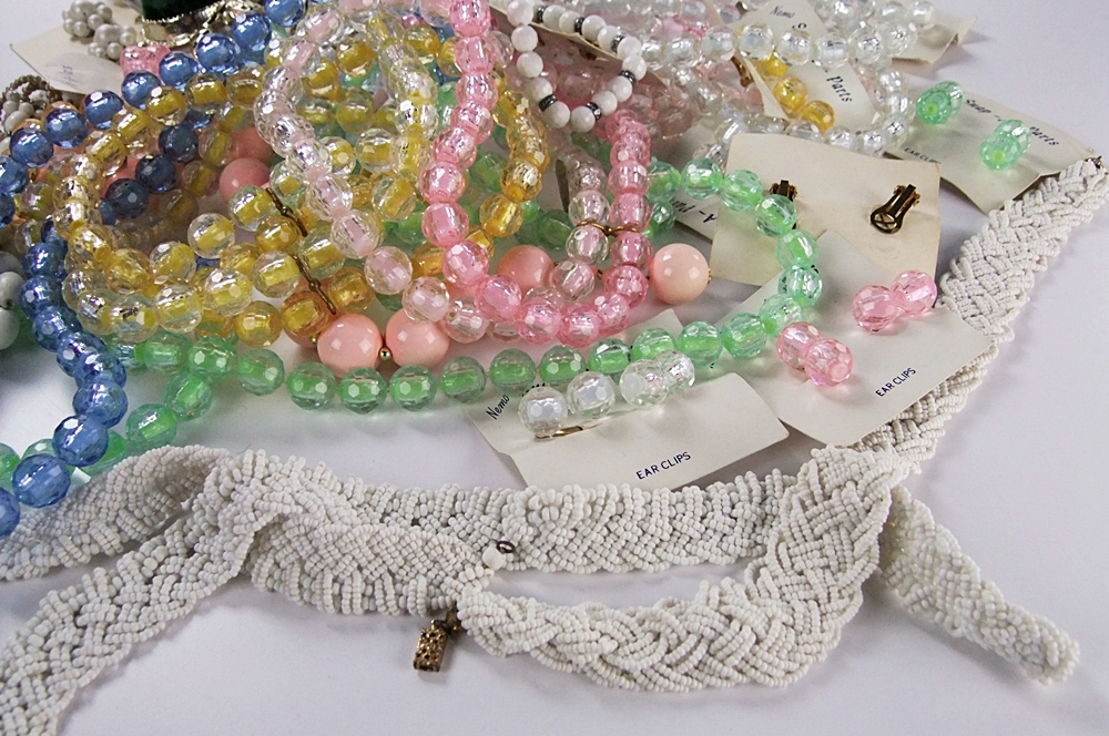 Large collection of vintage costume jewelry 