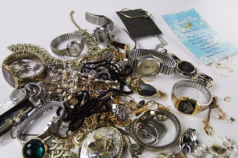 Collection of costume jewelry