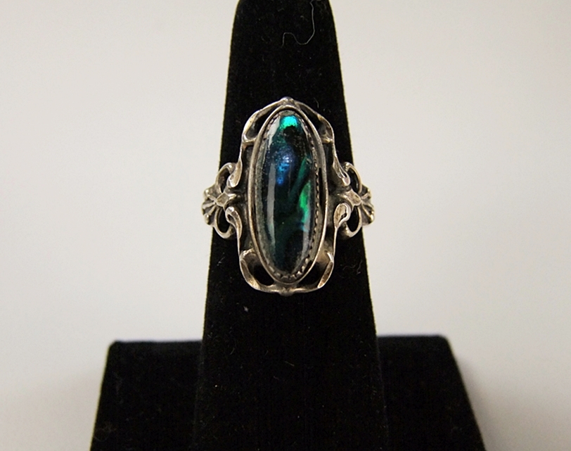 Sterling silver Pau shell ring 