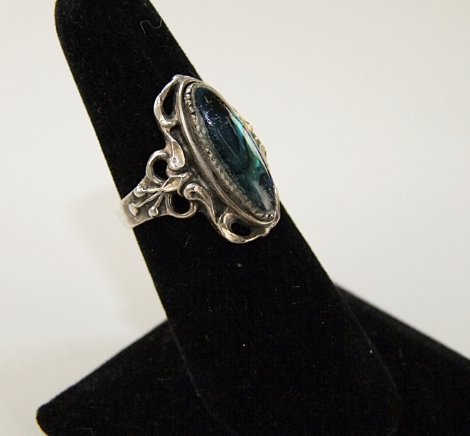 Sterling silver Pau shell ring 