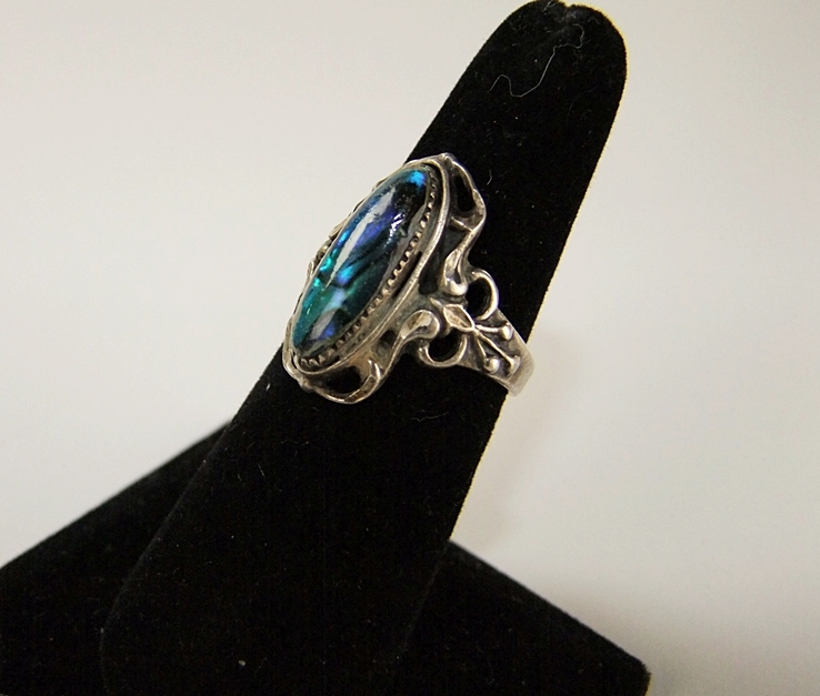 Sterling silver Pau shell ring 