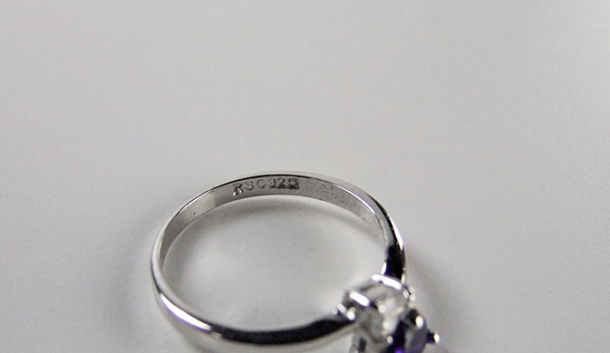 Two Ladies sterling silver and cubic circonia rings