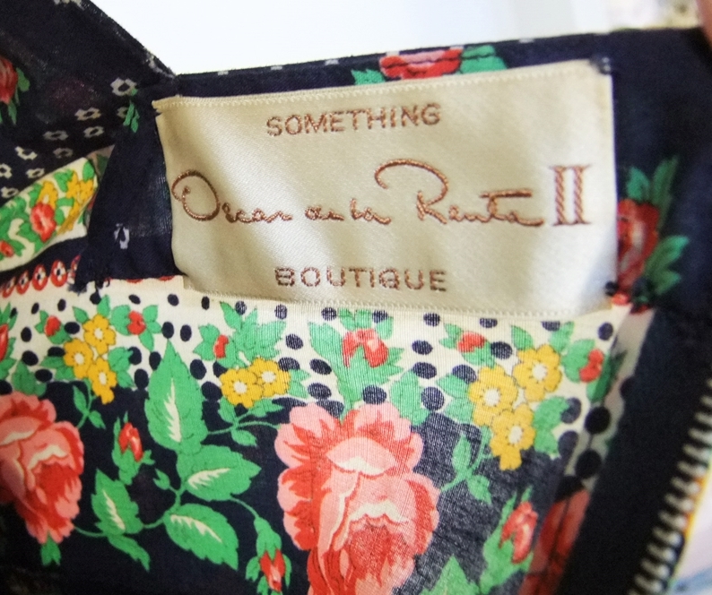 1970's vintage Oscar de la Renta II screen print blouse