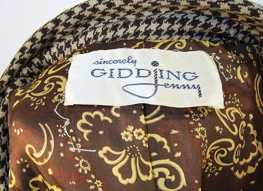 Vintage Bill Blass for Maurice Rentner brown wool jacket and skirt