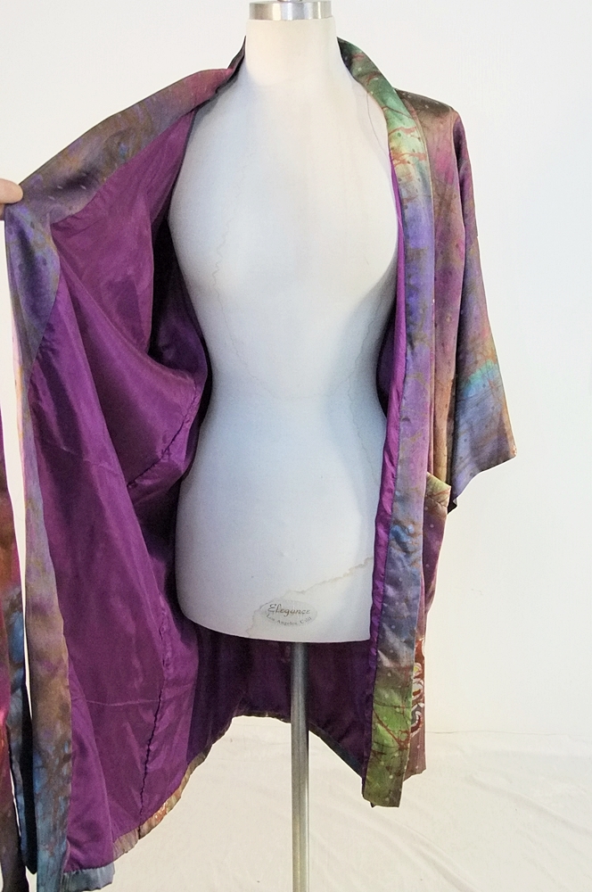 Vintage Chinese 100% Batik silk robe