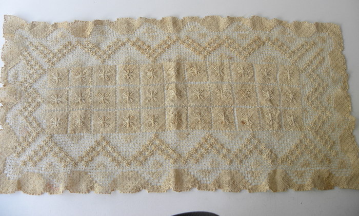 Two Vintage Lace Tabletop Runners