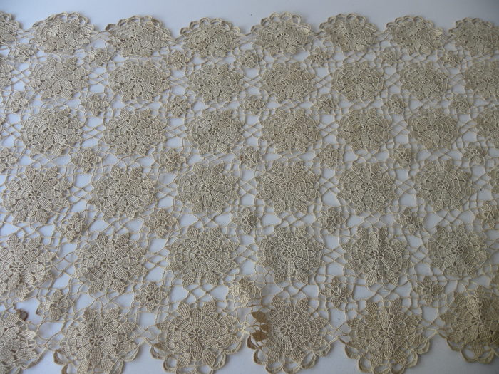 Two Vintage Lace Tabletop Runners