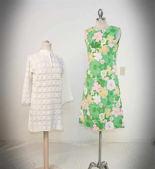 Two vintage 1960's dresses