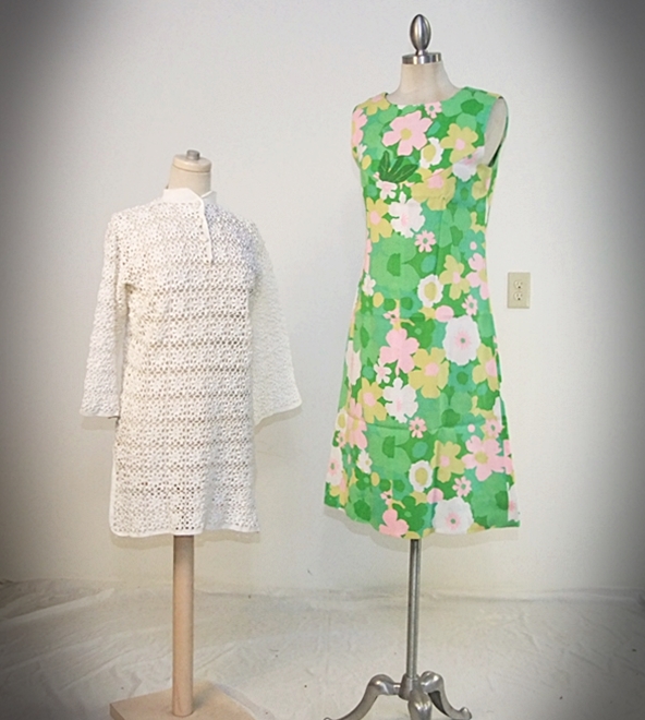 Two vintage 1960's dresses
