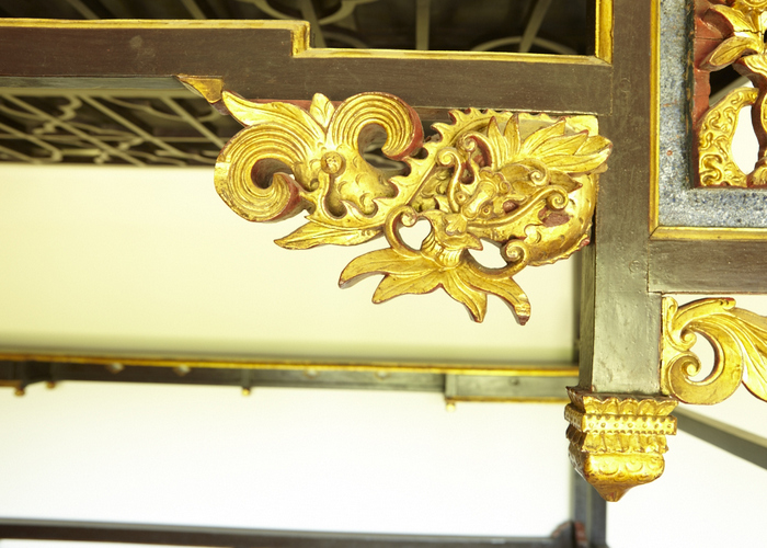 Queen Size Chinese Canopy Bed, 19th Century